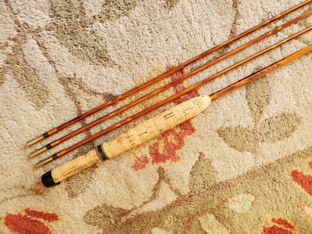 Was gifted this rod recently and can't find it online so I was wondering if  any of you guys recognized it, I found out it was a Montague split bamboo  rod probably
